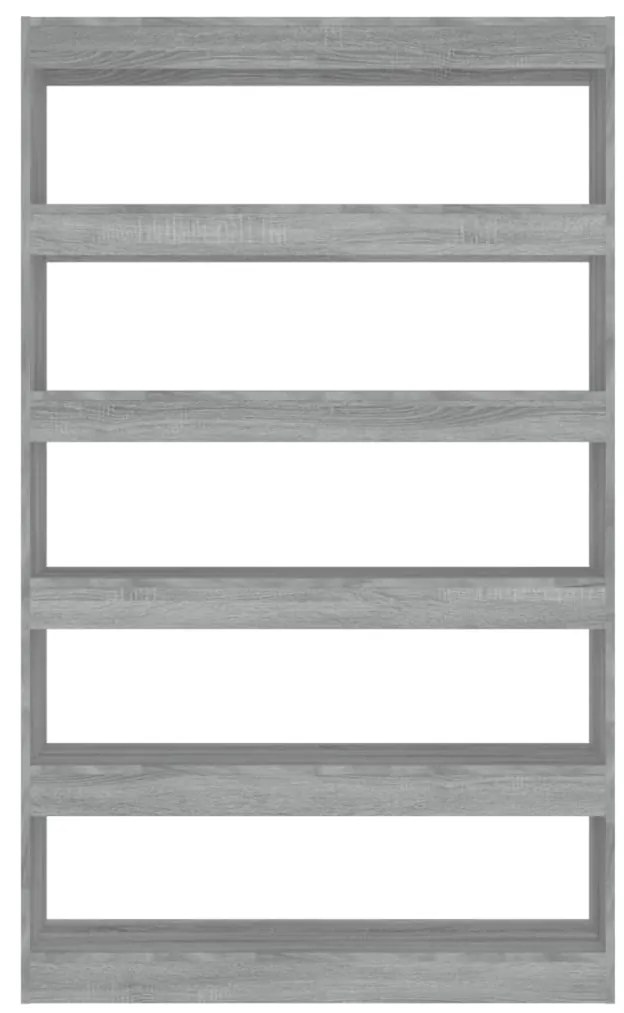 vidaXL Βιβλιοθήκη/Διαχωριστικό Χώρου Γκρι Sonoma 100x30x166 εκ.