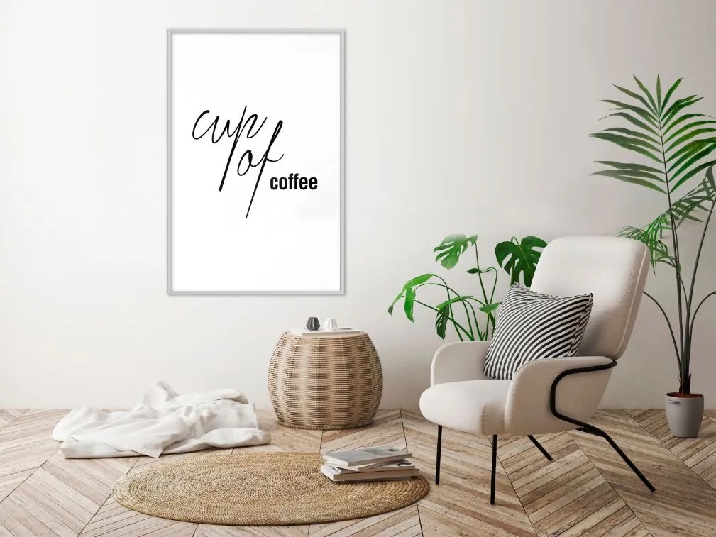 Αφίσα - Caffeine Needed - 20x30 - Χρυσό - Χωρίς πασπαρτού