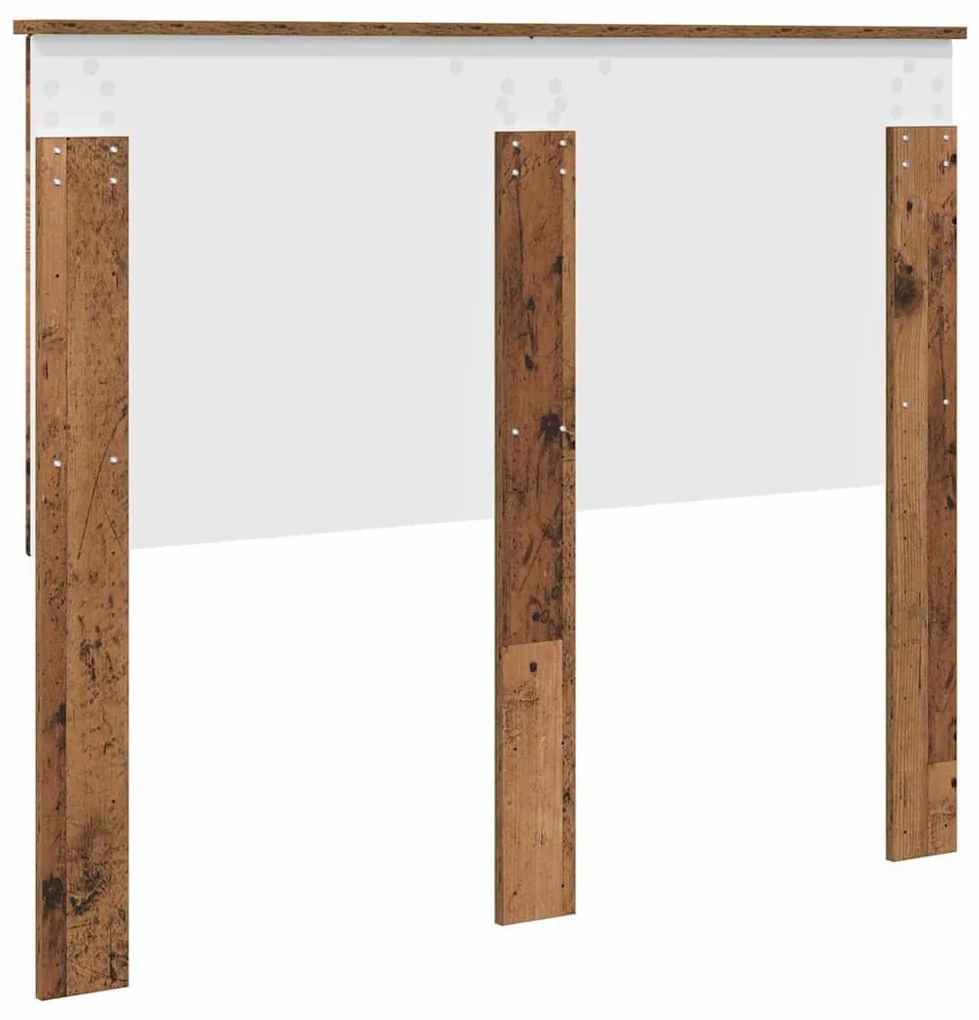 vidaXL Κεφαλάρι με κεφαλάρι Παλιό Ξύλο 135 cm Επεξεργασμένο ξύλο