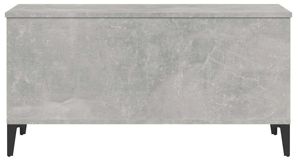 vidaXL Τραπεζάκι Σαλονιού Γκρι Σκυροδ. 90x44,5x45 εκ. Επεξεργ. Ξύλο