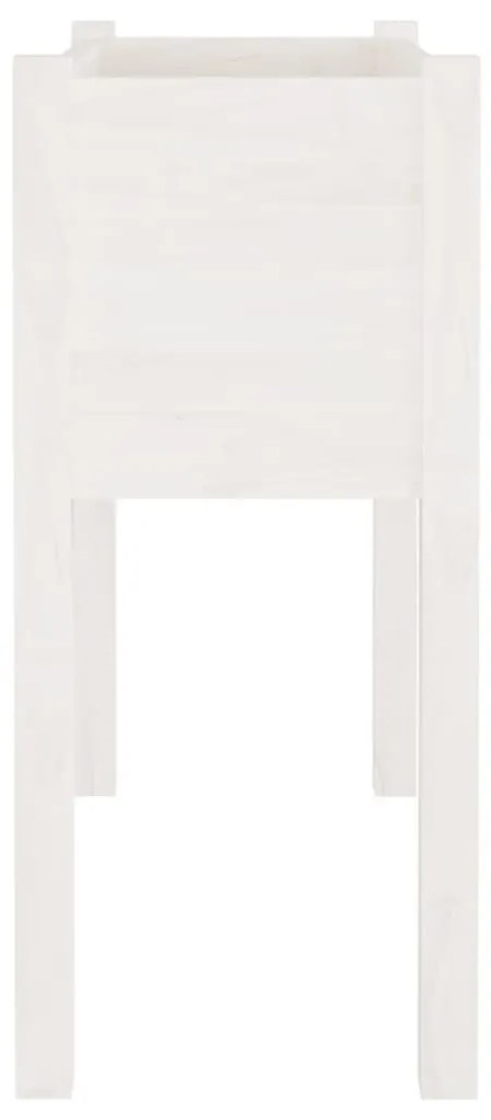 Ζαρντινιέρα Λευκή 70 x 31 x 70 εκ από Μασίφ Ξύλο Πεύκου - Λευκό