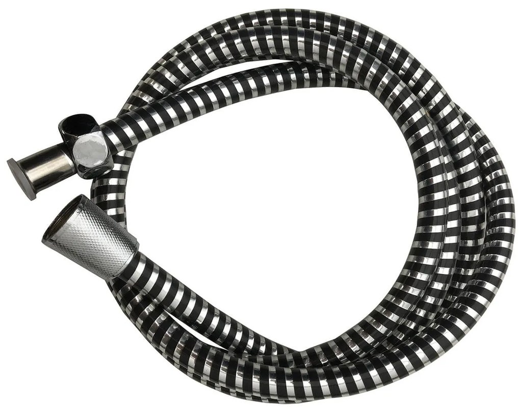 Σπιράλ Μπάνιου Hydro Douceur d'intérieur με μήκος 200cm και σύνδεσμο εξοικονόμησης νερού - Black