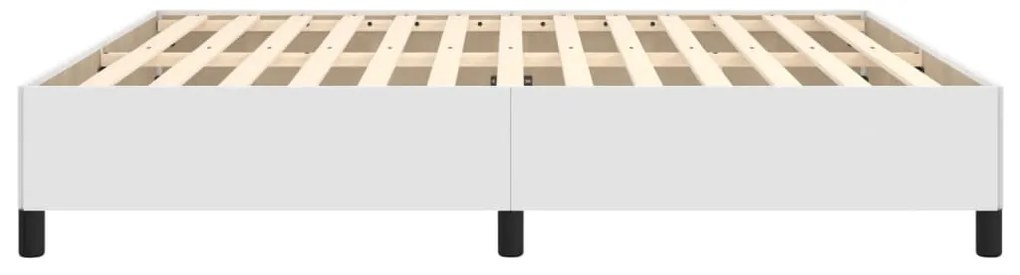 vidaXL Πλαίσιο Κρεβατιού Λευκό 160x200 εκ. από Συνθετικό Δέρμα