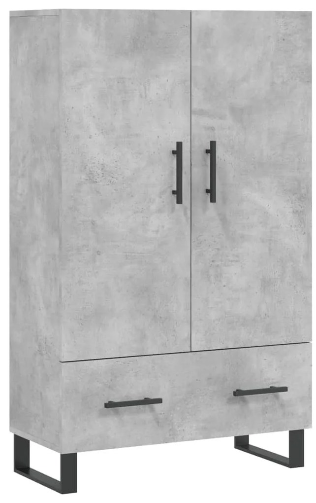 vidaXL Ντουλάπα Γκρι Σκυροδέματος 69,5 x 31 x 115 εκ. Επεξεργ. Ξύλο