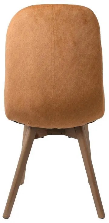 Καρέκλα Τραπεζαρίας T-18 Fylliana Κίτρινο με Grey oak πόδια 42x45x95εκ. 2αδα 42x45x95 εκ.