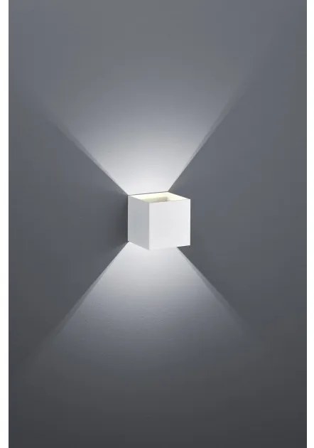 Απλίκα Φωτιστικό Τοίχου LED 4,3W Up Down Κύβος Louis Trio Lighting-223310131-Λευκό 223310131