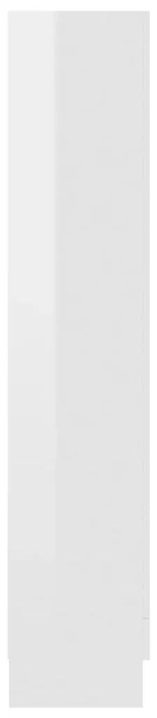Βιτρίνα Γυαλιστερό Λευκό 82,5 x 30,5 x 150 εκ. Μοριοσανίδα - Λευκό
