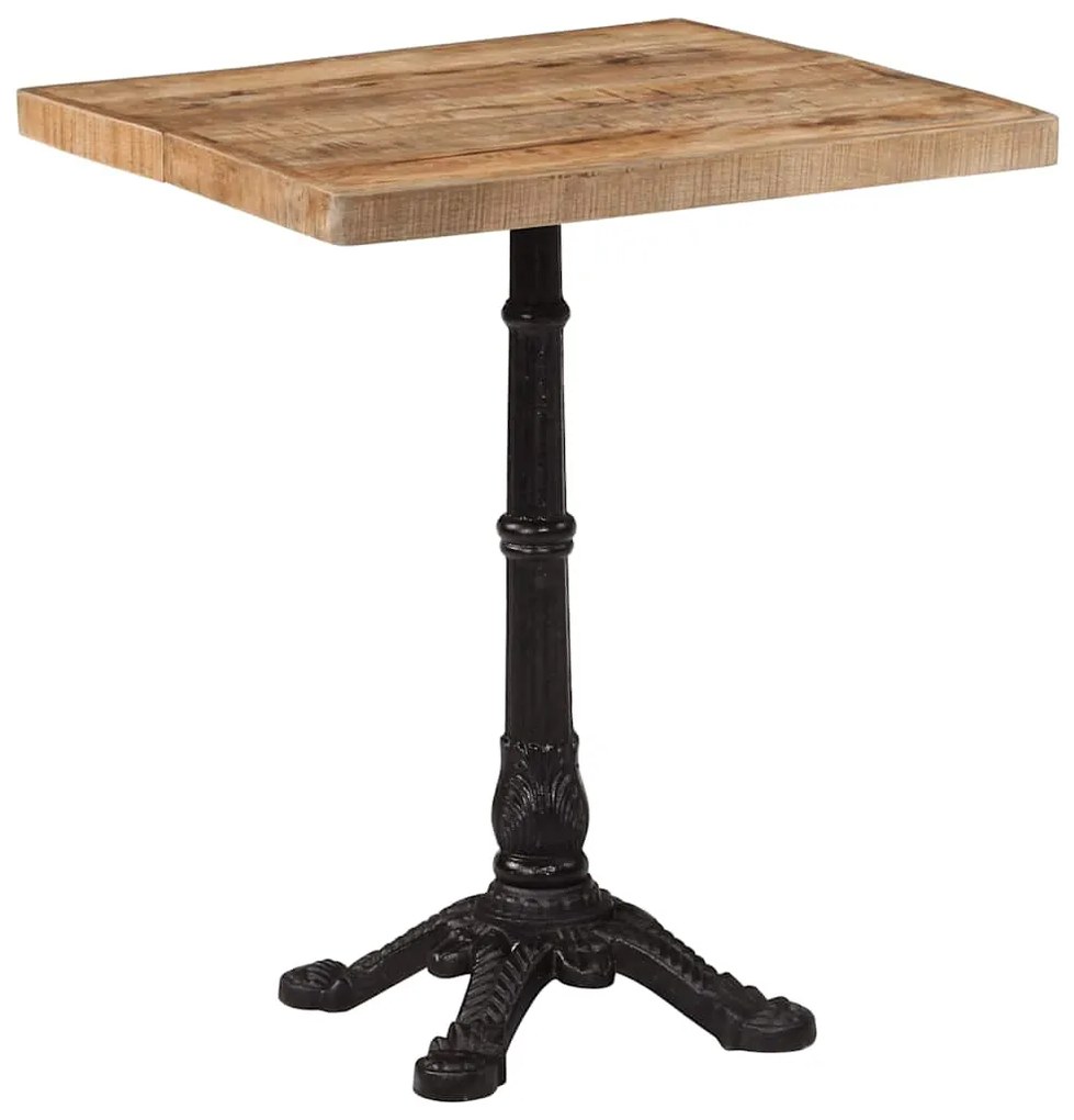 vidaXL Τραπέζι Bistro 60 x 60 x 77 εκ. Ακατέργαστο Ξύλο Μάνγκο