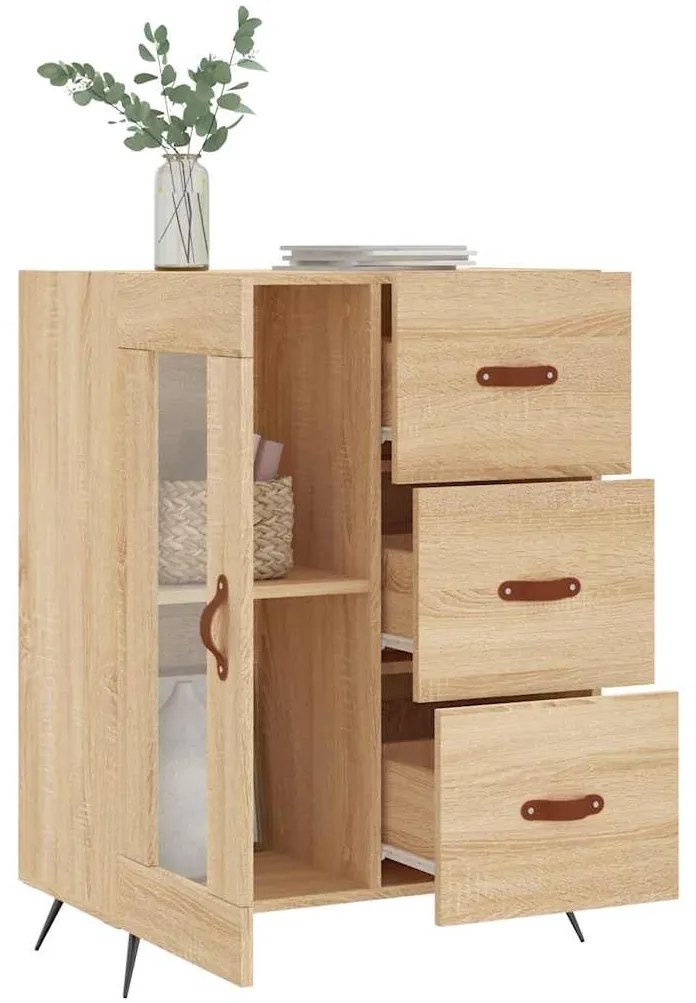 vidaXL Ντουλάπι Sonoma Δρυς 69,5 x 34 x 90 εκ. από Επεξεργασμένο Ξύλο