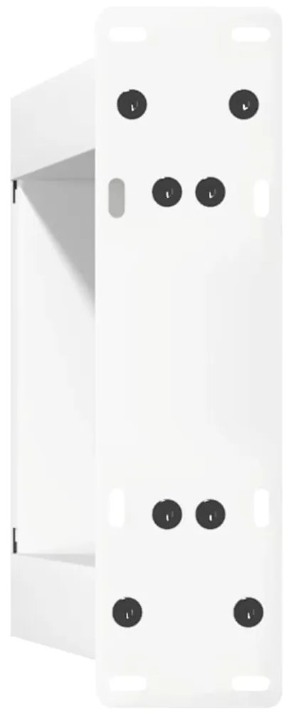 vidaXL Πόδια Τραπεζιού Σαλονιού σε Σχήμα U 2 τεμ. Λευκά 30x(30-31) εκ. Ατσάλι