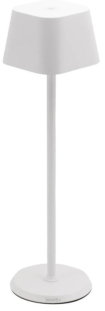 Επιτραπέζιο Φωτιστικό LED Φορητό GEORGINA Λευκό Αλουμίνιο 11x11x37.7cm