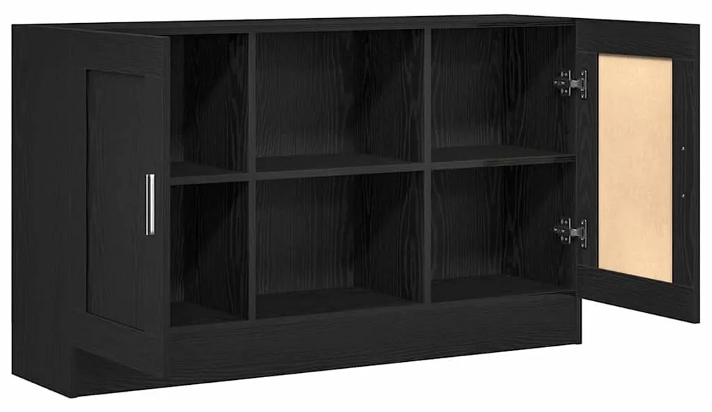 vidaXL Πλαϊνό γραφείο Μαύρο 120 x 30.5 x 70 εκ Επεξεργασμένο ξύλο