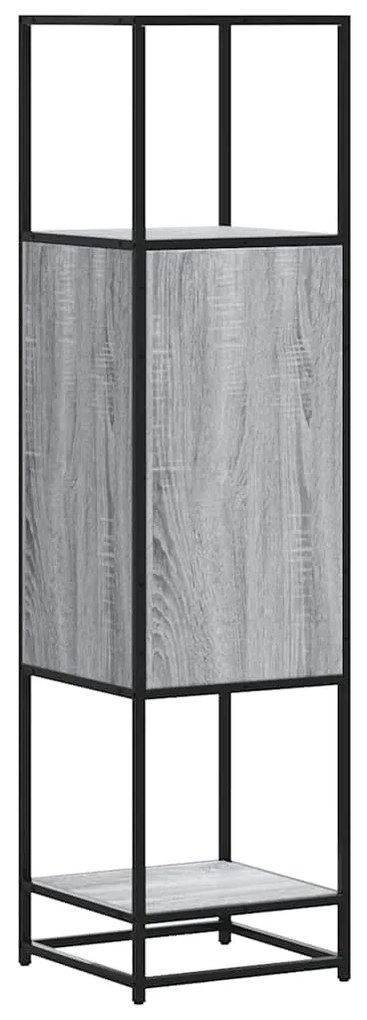 Highboard Grey Sonoma Κατασκευασμένο ξύλο και μέταλλο - Γκρι sonoma