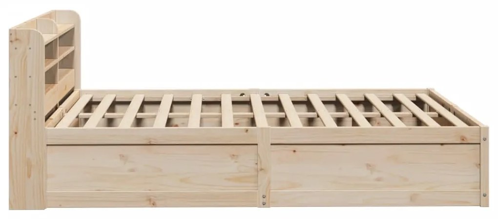 vidaXL Πλαίσιο Κρεβατιού με Κεφαλάρι 120x200 εκ. από Μασίφ Ξύλο Πεύκου