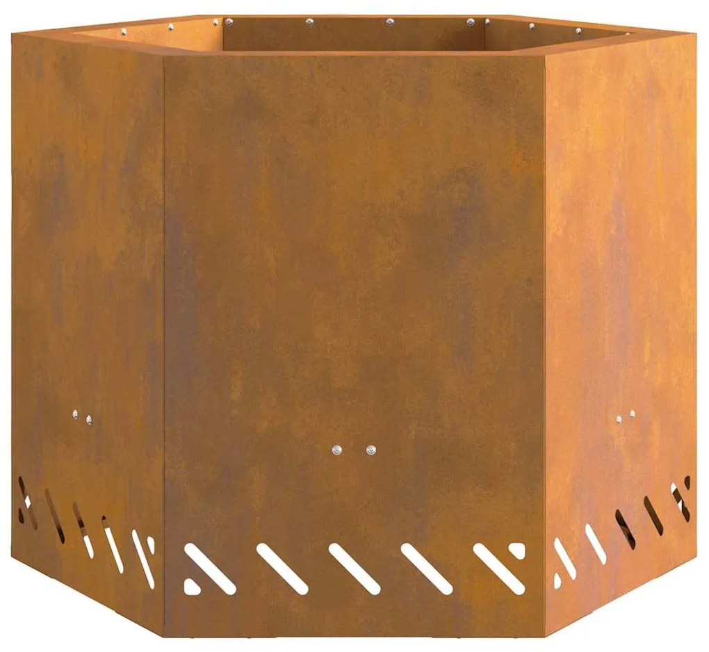 vidaXL Φωτιά Καφέ 58 x 58 x 51 cm Ατσάλι σκληρυθέν στον αέρα