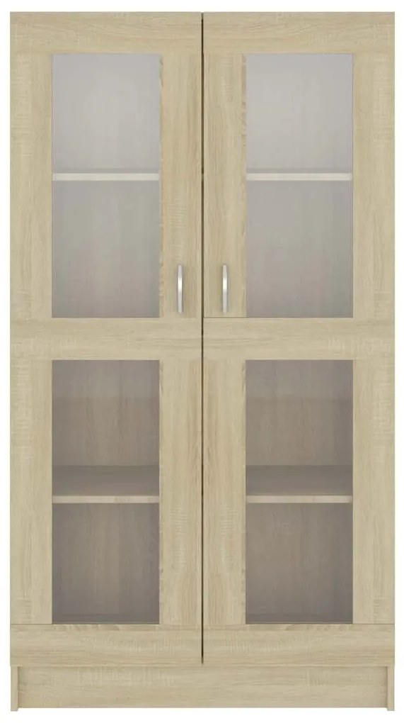 vidaXL Βιτρίνα Χρώμα Sonoma Δρυς 82,5 x 30,5 x 150 εκ. Επεξ. Ξύλο