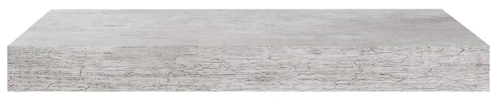 vidaXL Ράφια Τοίχου 4 τεμ. Γκρι Σκυροδέματος 40 x 23 x 3,8 εκ. MDF
