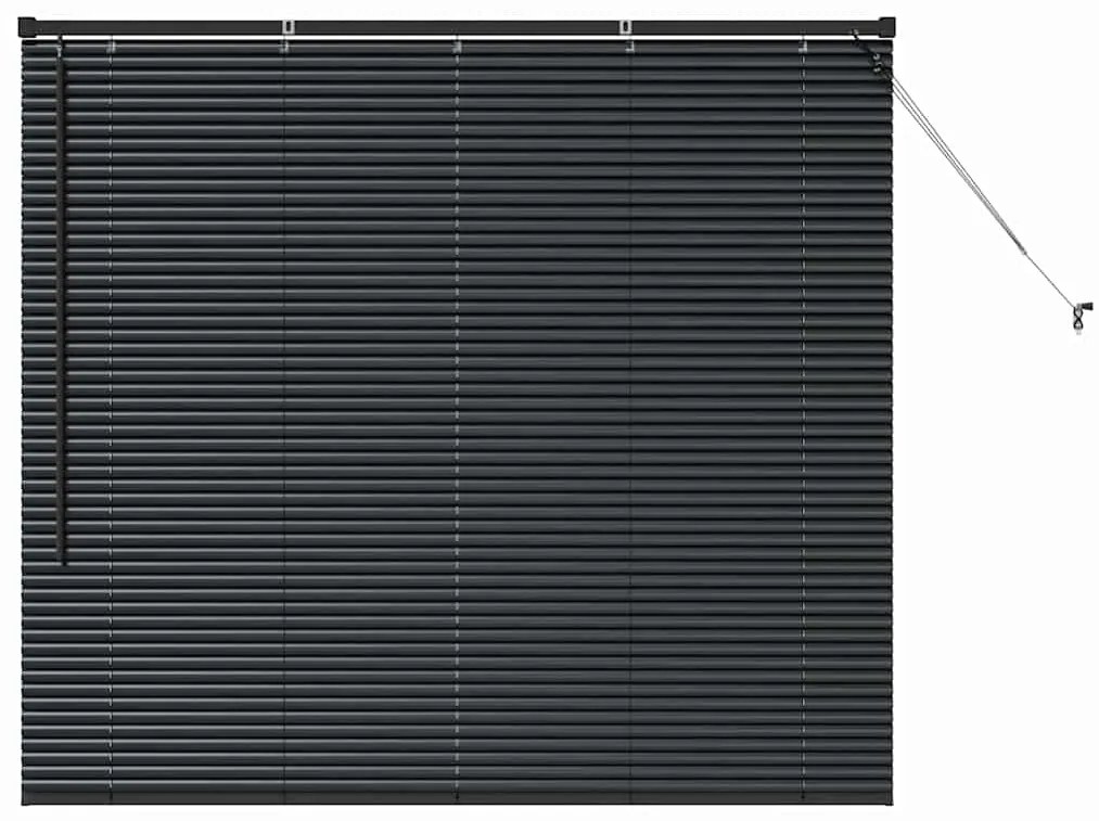 vidaXL Ρολό Παραθύρου με κουρτίνες Άλλο Μαύρο 80 x 130 εκ Αλουμίνιο