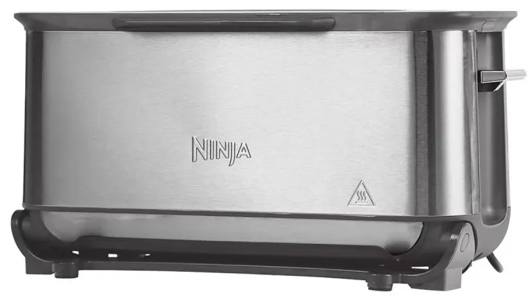 Τοστιέρα Ninja 3 σε 1 ST202EU, 2400W, 7 προγράμματα, έλεγχος θερμοκρασίας, ψησταριά, απόψυξη, αναθέρμανση, οριζόντια λειτουργία, ασημί