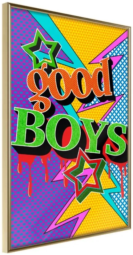 Αφίσα - Good Boys - 30x45 - Χρυσό - Χωρίς πασπαρτού