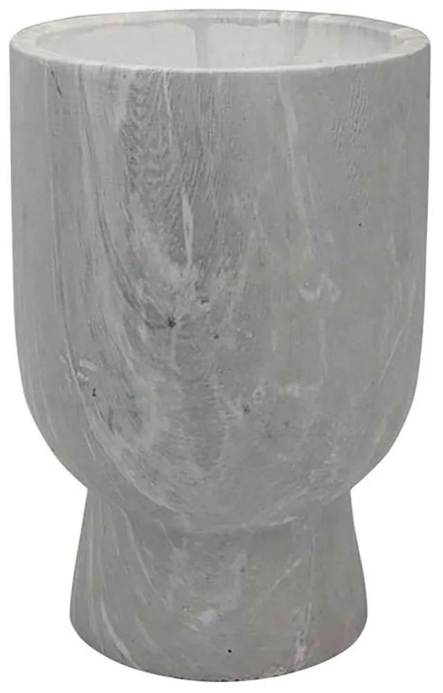 Κασπώ Marble 06-00-23467 Φ15x22,5cm Grey Marhome Κεραμικό