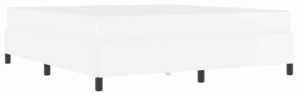 vidaXL Σκελετός κρεβατιού με στρώμα Λευκό 180 x 200 cm Τεχνητό δέρμα