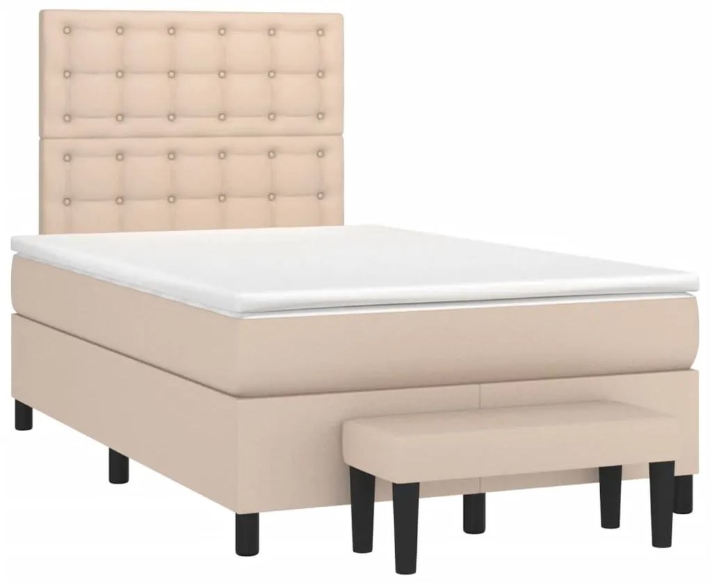 ΚΡΕΒΑΤΙ BOXSPRING ΜΕ ΣΤΡΩΜΑ ΚΑΠΟΥΤΣΙΝΟ 120X190ΕΚ.ΑΠΟ ΣΥΝΘ.ΔΕΡΜΑ 3270456