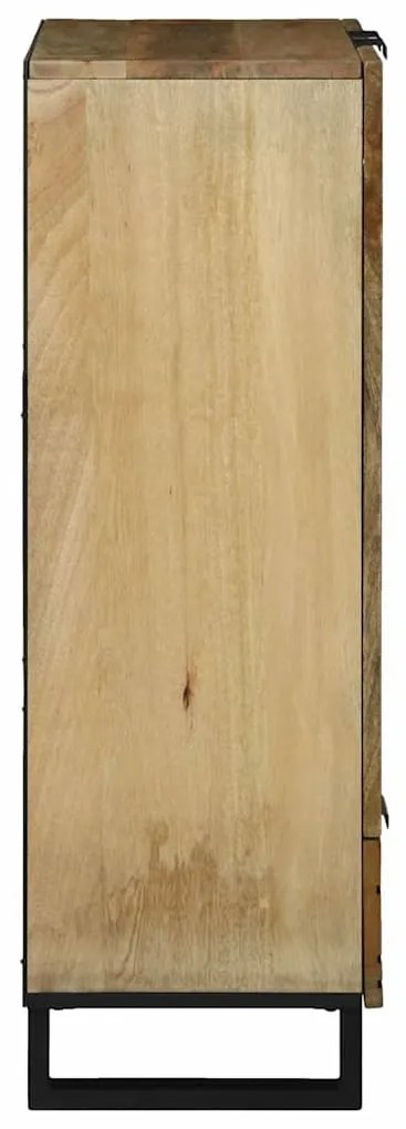 vidaXL Υψηλό Κεφαλάκι Καφέ 60 x 33 x 100 εκ. Μασίφ ξύλο μάνγκο
