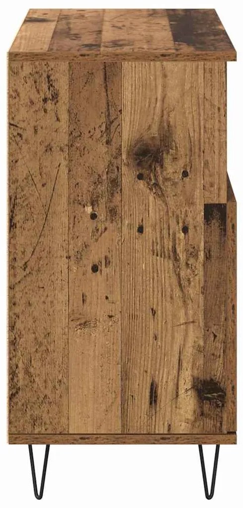 vidaXL Πλαϊνό γραφείο Παλιό ξύλο 60 x 35 x 70 cm
