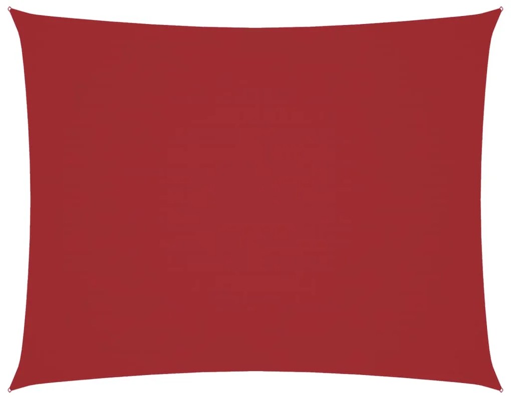 vidaXL Πανί Σκίασης Ορθογώνιο Κόκκινο 3 x 4 μ. από Ύφασμα Oxford