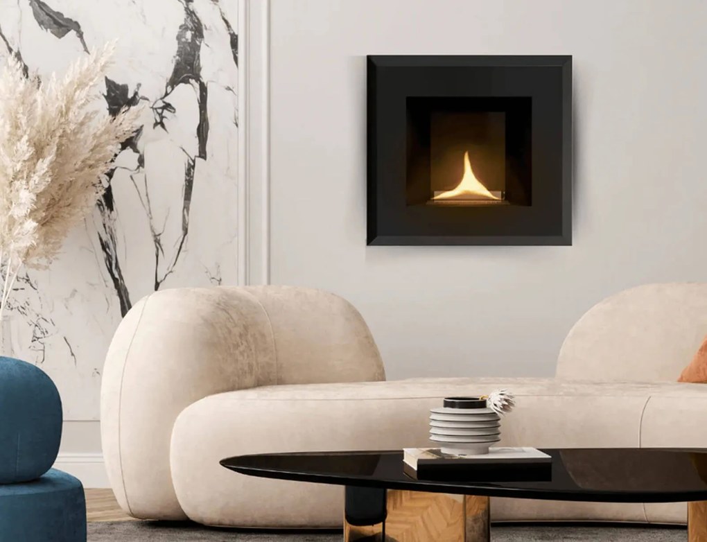 Επιτοίχιο Tζάκι Contour Tenderflame με διάρκεια καύσης 4 - 5 ώρες, χωρητικότητα δεξαμενής 500ml και διαστάσεις 59x21x59cm - Black