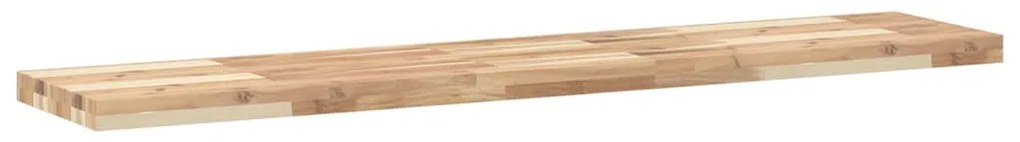 Ράφι Κρεμαστό 140x30x4 εκ. Ακατέργαστο Μασίφ Ξύλο Ακακίας - Καφέ