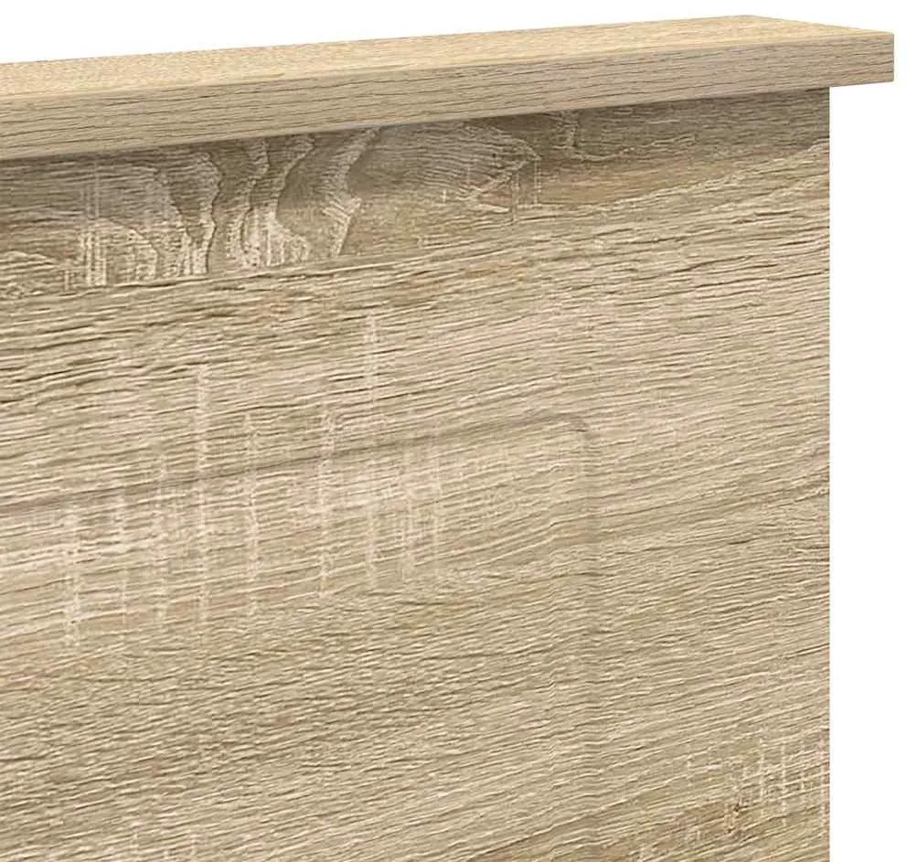 vidaXL Κεφαλάρι με κεφαλάρι Δρύς Sonoma 180 cm Επεξεργασμένο ξύλο
