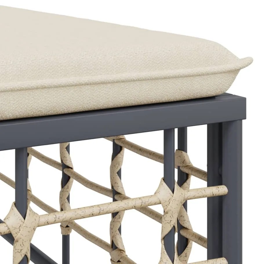 vidaXL Σαλόνι Κήπου Σετ 6 Τεμαχίων Ανθρακί Συνθετικό Ρατάν & Μαξιλάρια