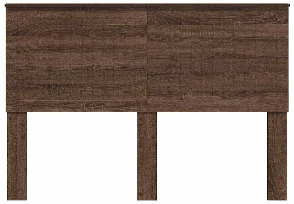 vidaXL Κεφαλάρι με κεφαλάρι Καφέ δρυς 140 cm Επεξεργασμένο ξύλο