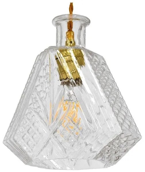 Κρεμαστό Φωτιστικό Οροφής Γυάλινο Διάφανο LIQUEUR 01515 Globostar 01515 Διάφανο