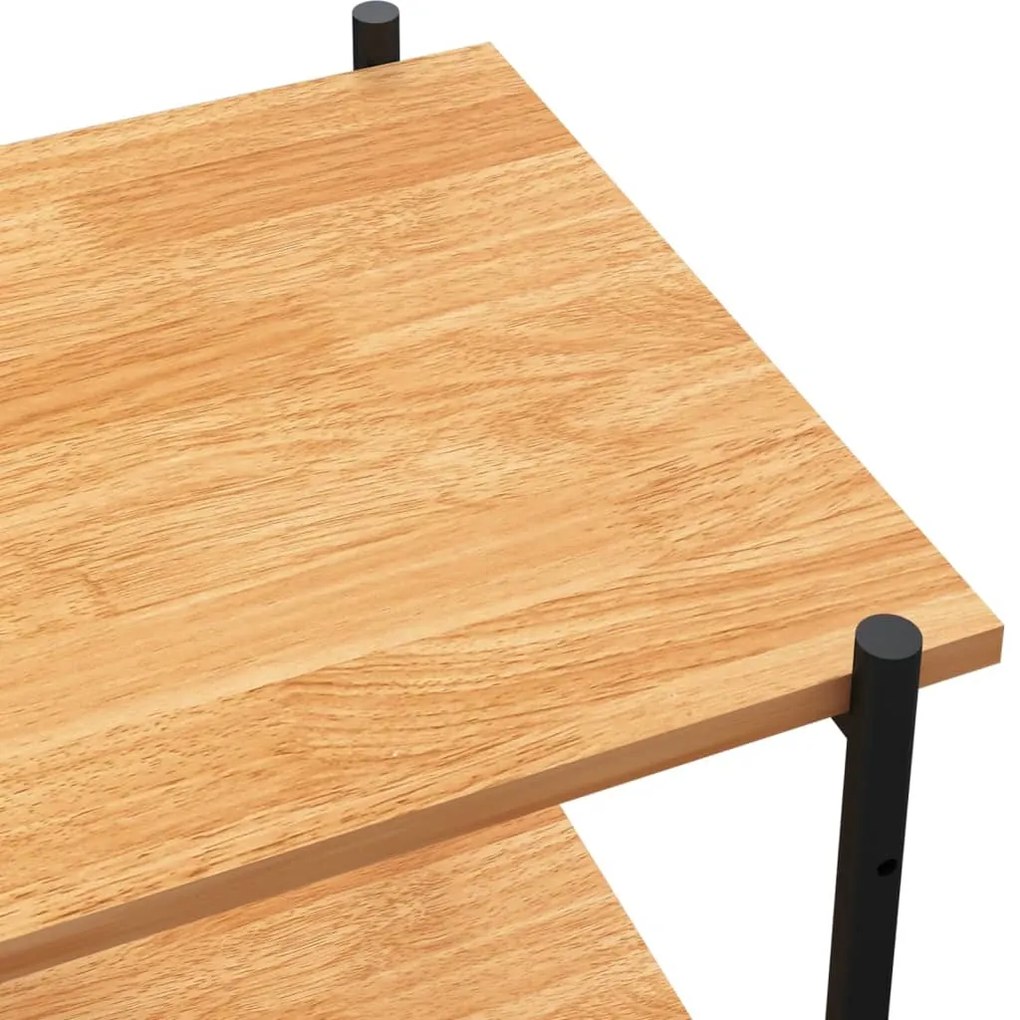 vidaXL Ράφια 3 Επιπέδων Μαύρο και Δρυς 80x40x92 εκ.