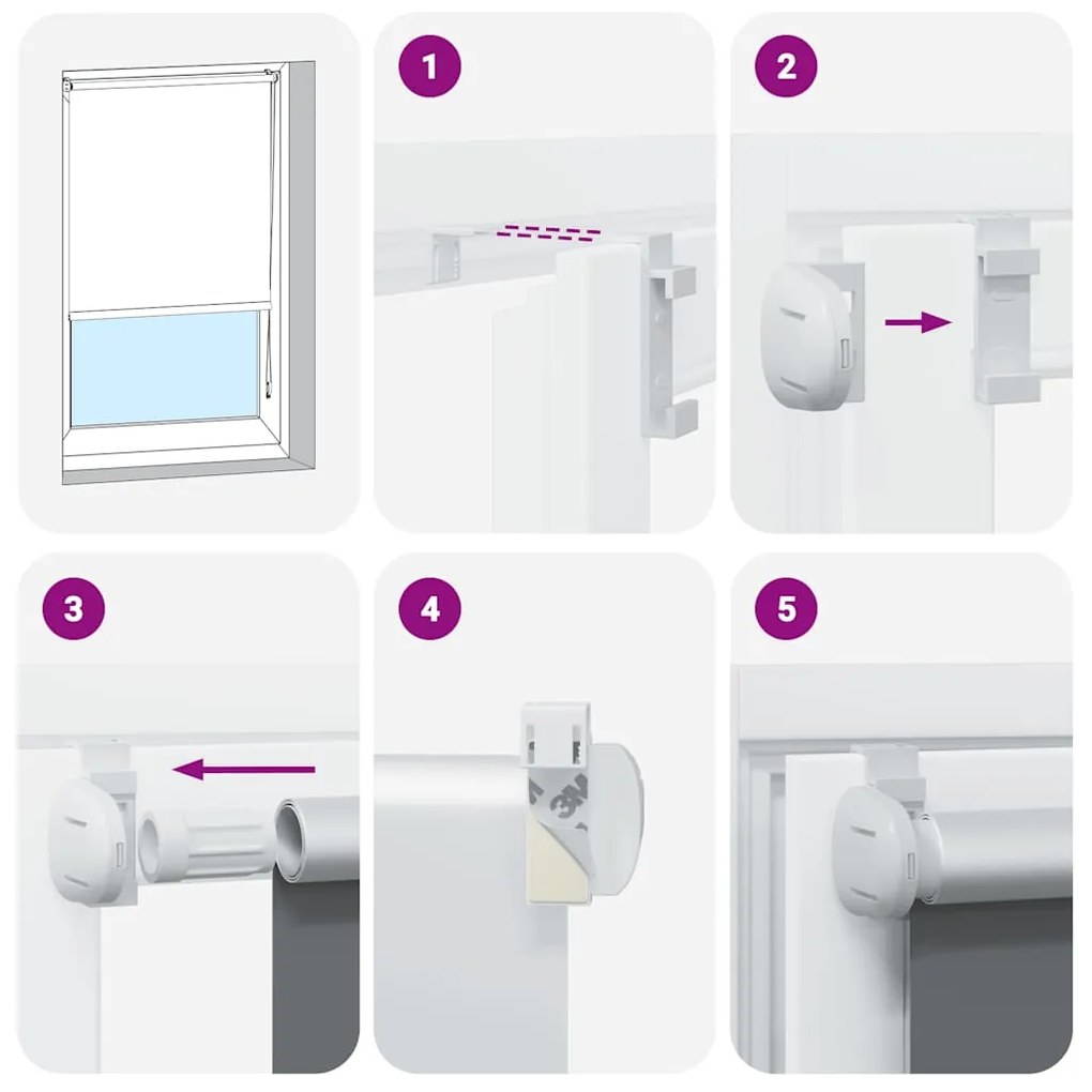 Στόρι Συσκότισης Ρόλερ Λευκό 80 x 175 εκ.