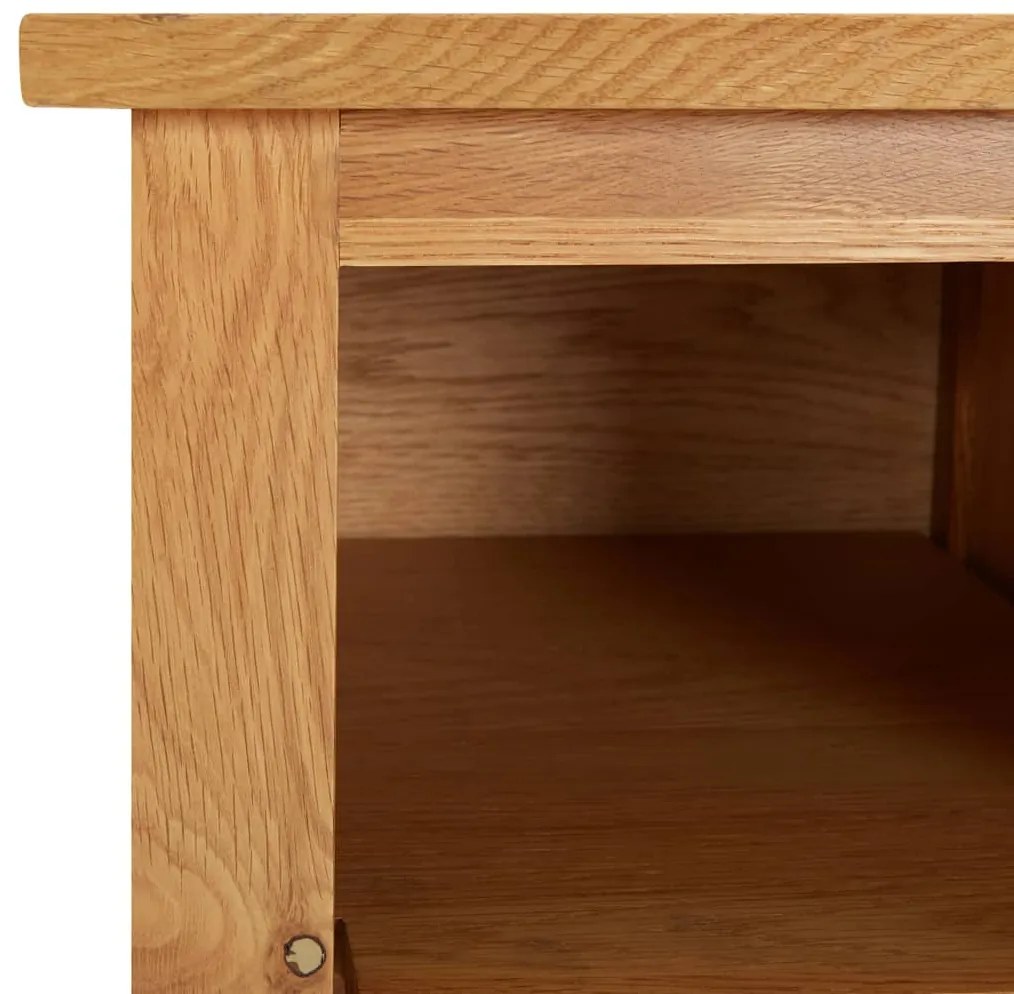 vidaXL Παπουτσοθήκη 90 x 37 x 45 εκ. από Μασίφ Ξύλο Δρυός