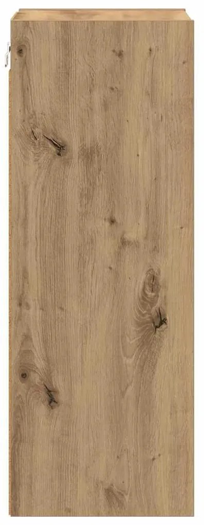 vidaXL Κρεμαστό ντουλάπι με αποθήκευση Artisan Oak 30 x 29,5 x 80 εκ.