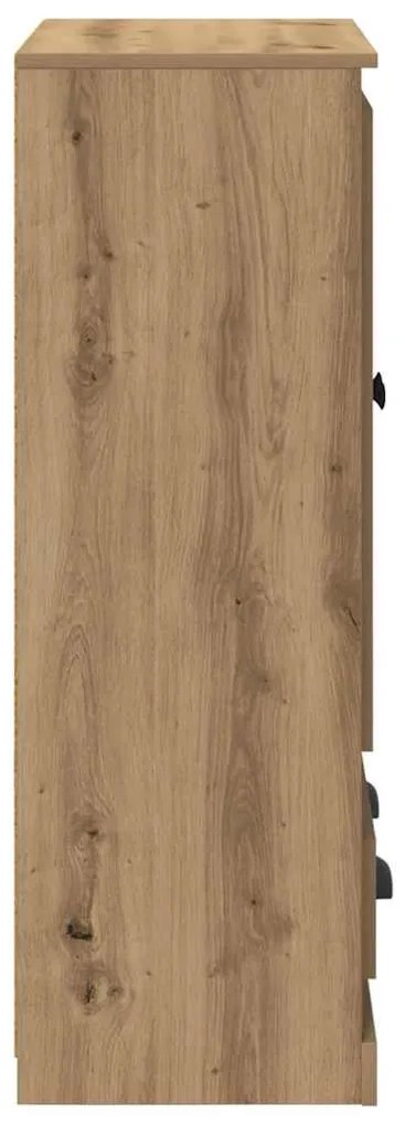 vidaXL Highboard Artisan Oak 60 x 35,5 x 103,5 εκ. Επεξεργασμένο ξύλο