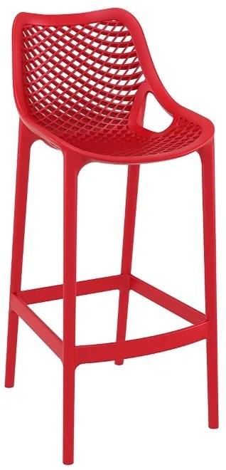 Siesta   Air/S-75* Barstool Red PL  metax-01-00-0535 διάστ.53.0000 x 45.0000 x 105.0000