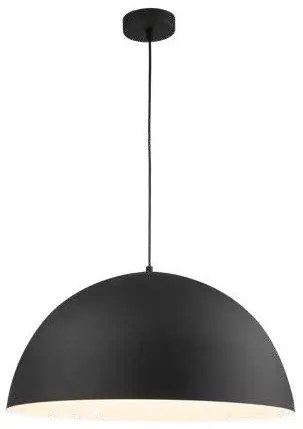 Κρεμαστό Φωτιστικό Οροφής Αλουμίνιο H120 Φ60 Eurolamp-144-27001-Μαύρο 144-27001