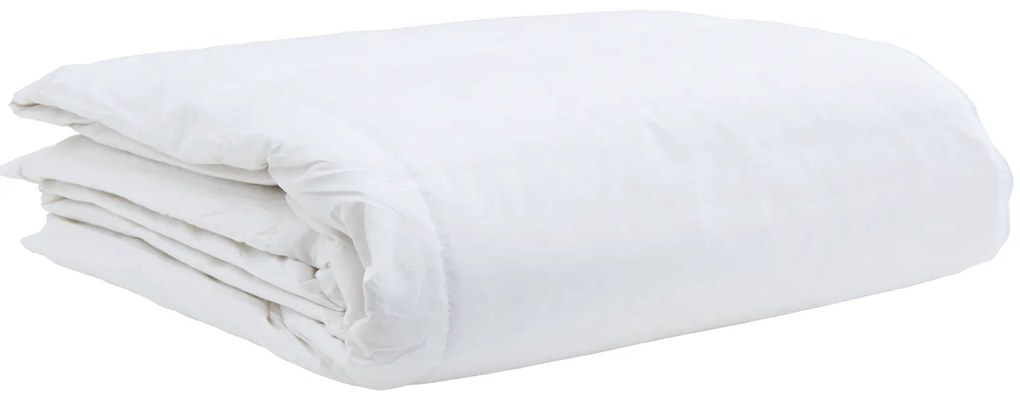 vidaXL Πάπλωμα με μαξιλάρι 2 pcs Λευκό 135 x 200 cm Πούπουλο