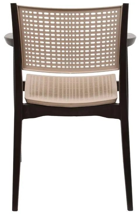 Καρέκλα Best Fylliana Καφέ - Μπέζ 57,5x55x80 εκ. 57.5x55x80 εκ.