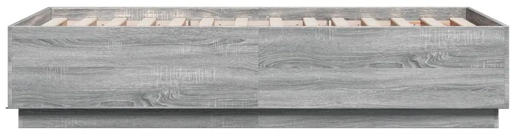 vidaXL Πλαίσιο Κρεβατιού Γκρι Sonoma 90 x 190 εκ. Επεξεργασμένο Ξύλο