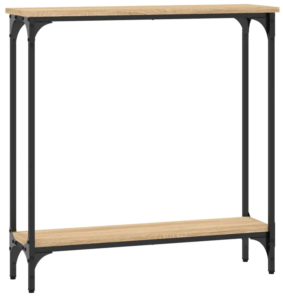 vidaXL Κονσόλα Τραπεζιού Sonoma Δρυς 75 x 22,5 x 75 εκ. από Τεχνητό Ξύλο