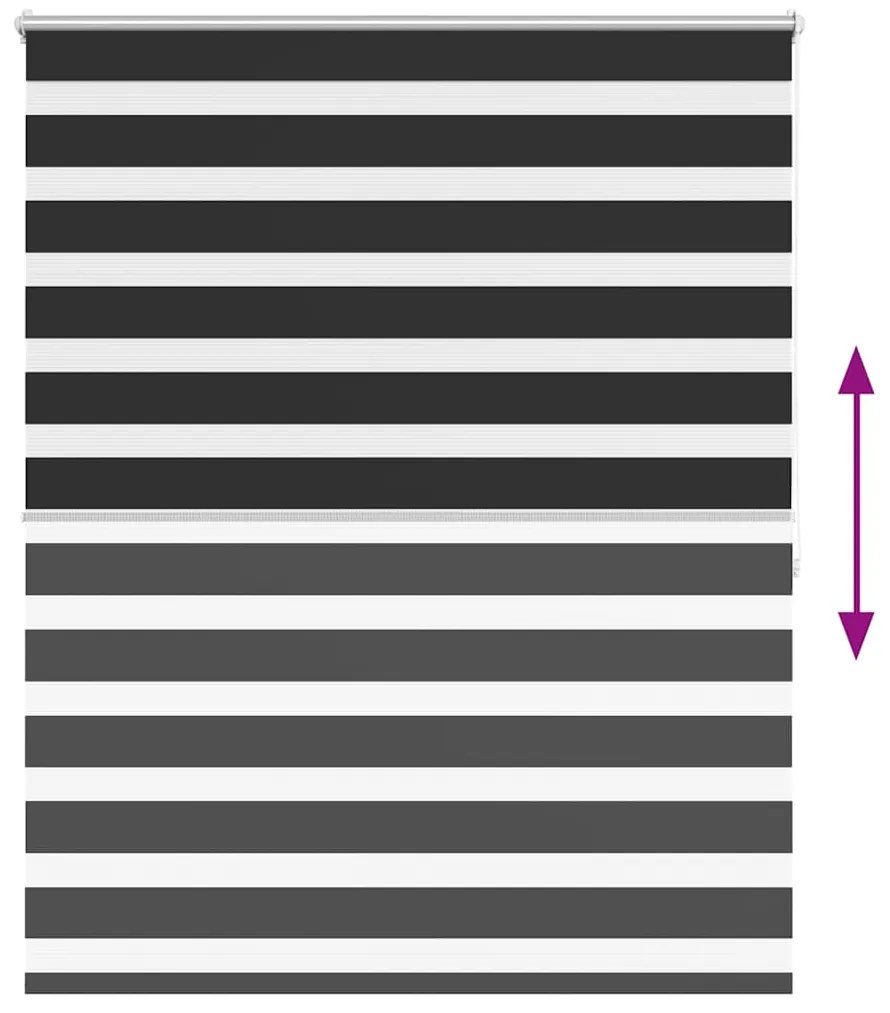 vidaXL Ρόλερ Zebra Μαύρο 120 x 175cm