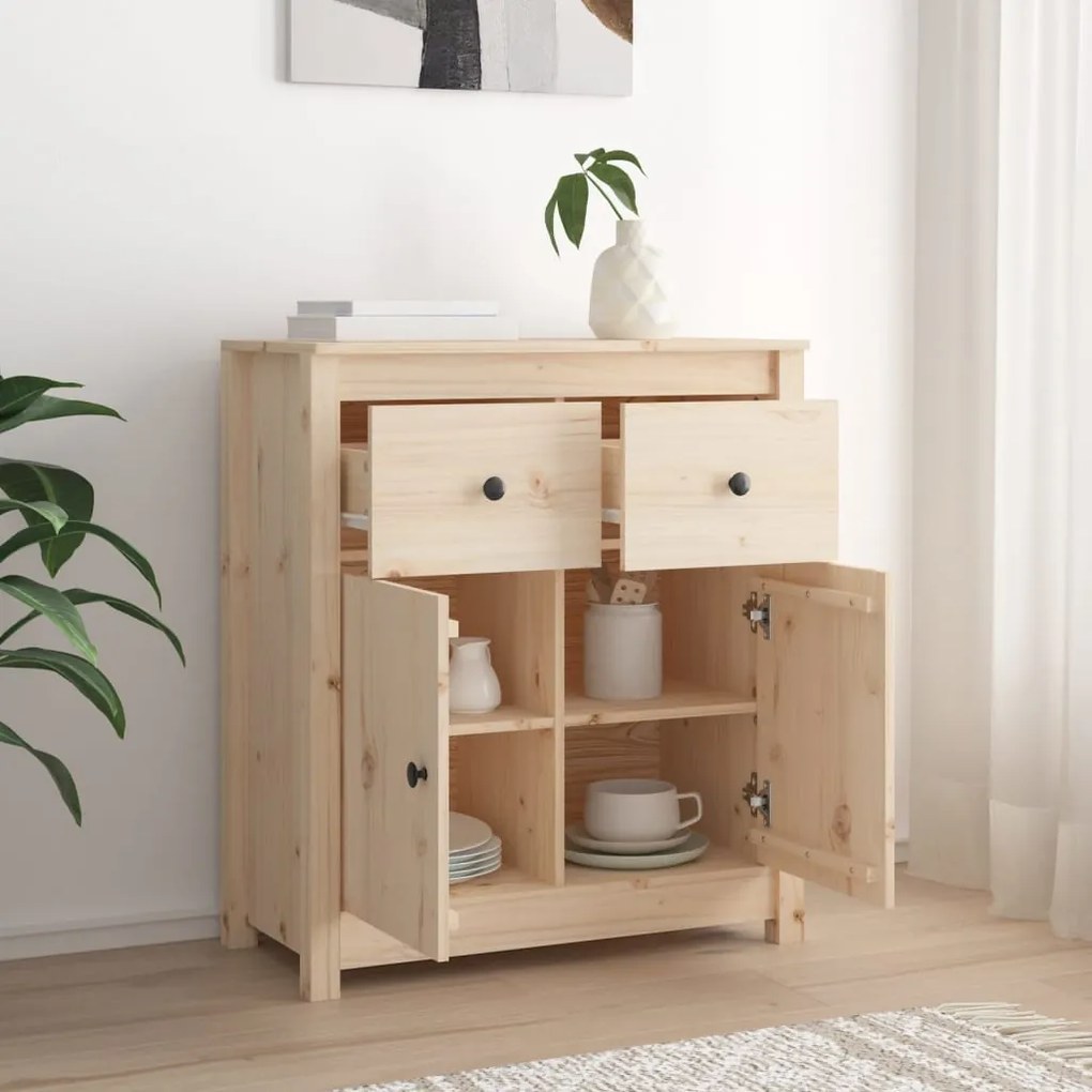 vidaXL Συρταριέρα 70 x 35 x 80 εκ. από Μασίφ Ξύλο Πεύκου