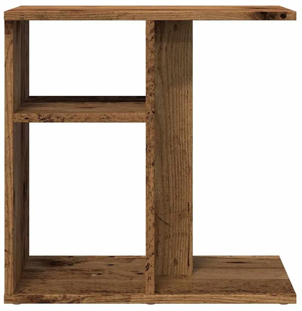 Side Table Παλιό ξύλο 50x30x50 cm Κατασκευασμένο ξύλο - Καφέ